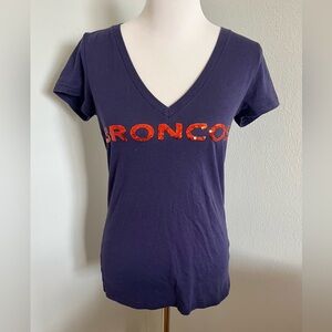Broncos Women's V-Neck Top | pink